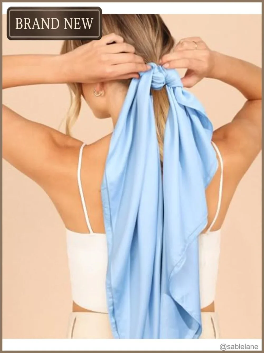 Matte Satin Square Head Scarf for Women - Like Silk Hair Scarf